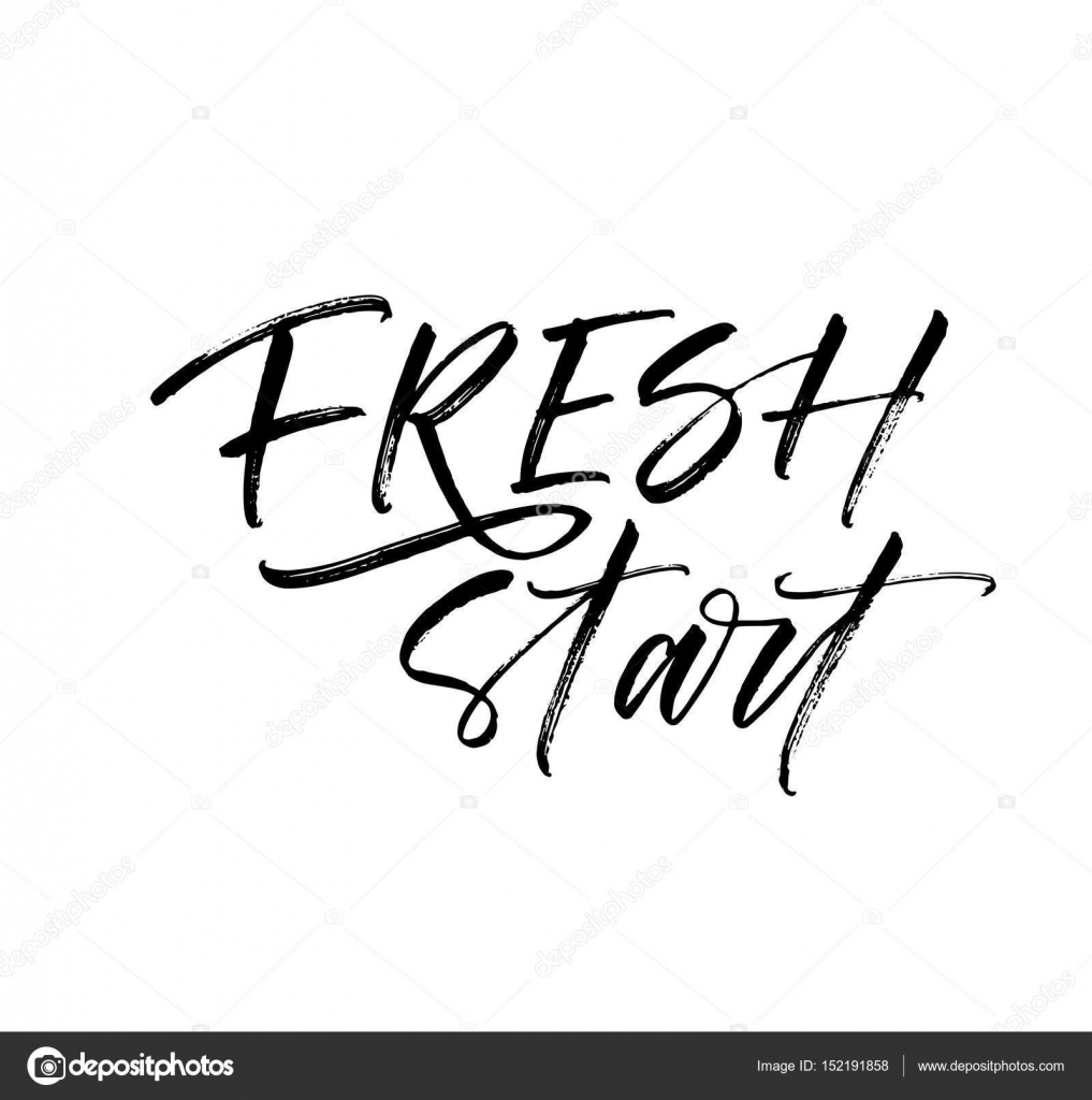 Fresh start card. Stock Vector Image by ©gevko93 152191858
