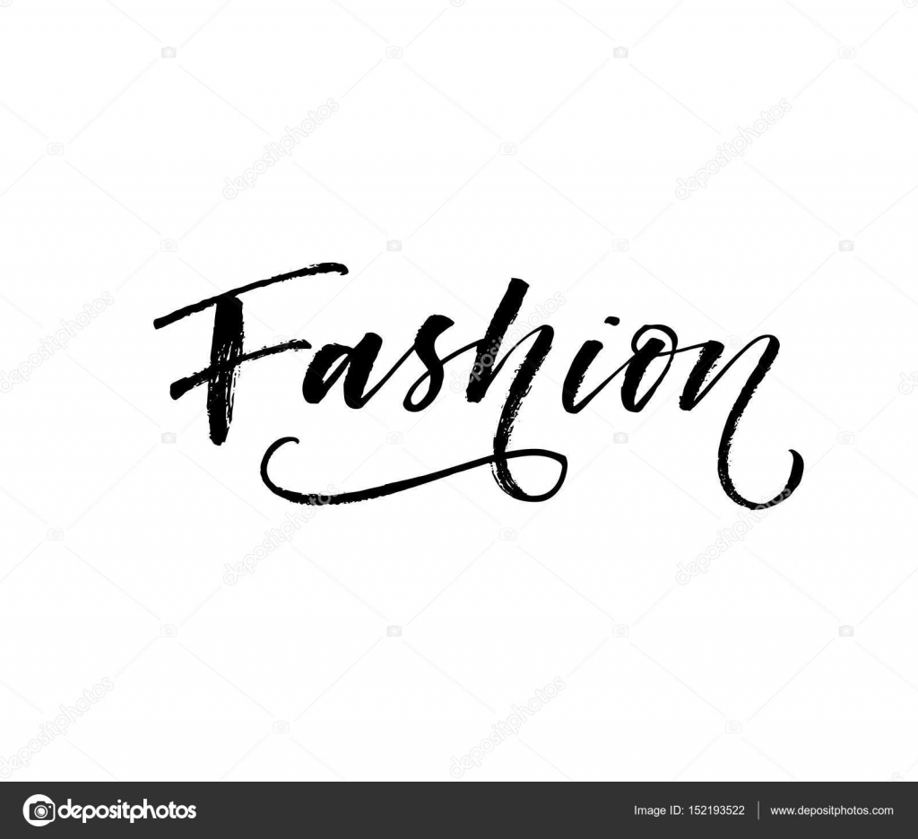 Fashion hand drawn lettering. — Stock Vector © gevko93