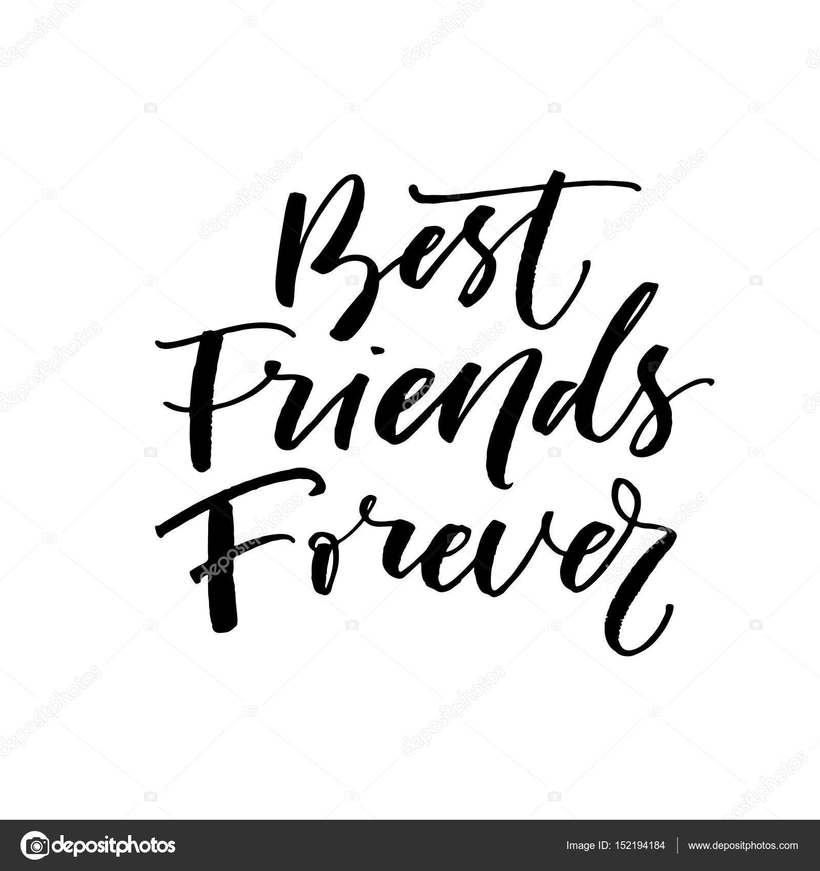 Best friends forever postcard. Stock Vector Image by ©gevko93 #152194184