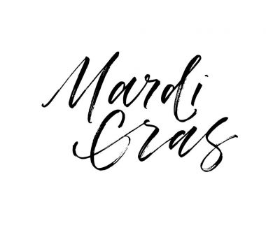 Mardi Gras kartı. 