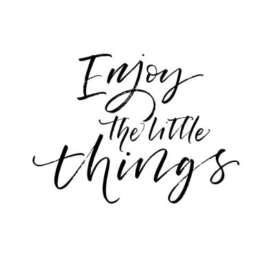 Küçük şeyler kartpostal keyfini çıkarın. 