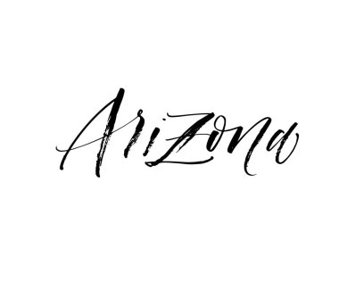 Elle çizilmiş Arizona kartpostal. 