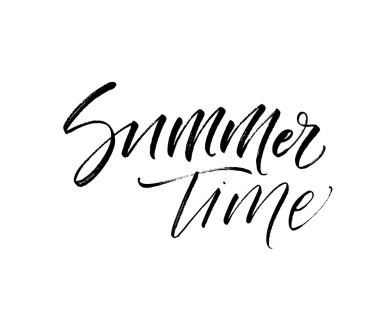 Yaz saati kartpostal. 