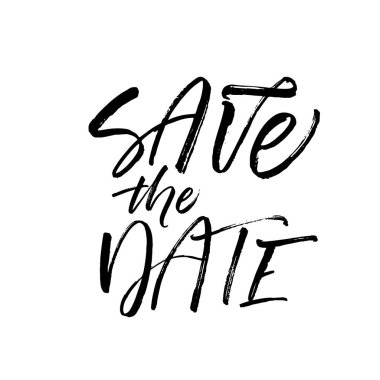 Save the date card. 