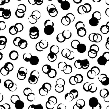 El ile Dikişsiz desen fırça daire çizilmiş. 