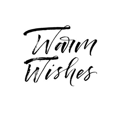 Sıcak dilek kartı.
