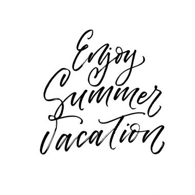 Yaz tatil kartı keyfini çıkarın. 