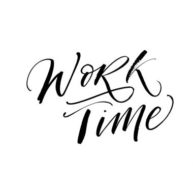 İş zaman kartpostal. 