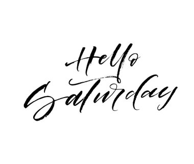 Cumartesi kart Merhaba.