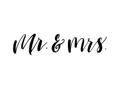 Mr and mrs card.