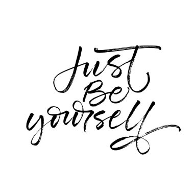 Sadece kendin ol kartpostal. 