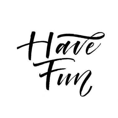 İyi eğlenceler kartpostal.