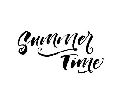 Yaz saati kartpostal.