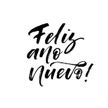 Feliz ano nuevo card.