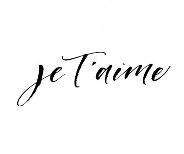 Je t'aime card. 