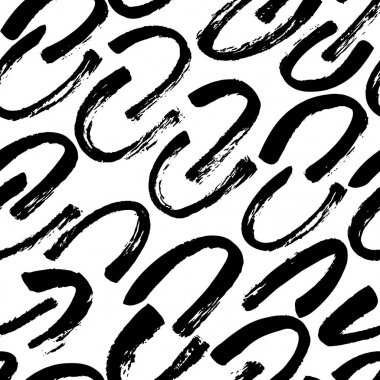 Elle çizilmiş fırça darbeleriyle kusursuz desen.