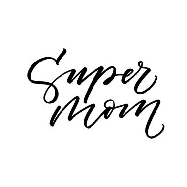 Süper anne kartpostal. 