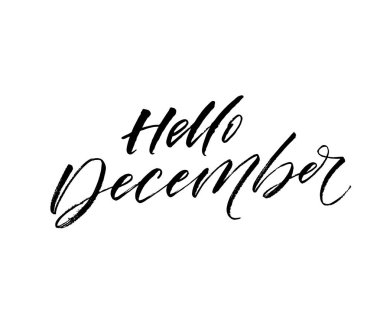 Aralık kart Merhaba. 