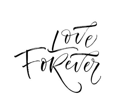 Aşk sonsuza kadar kartpostal. 