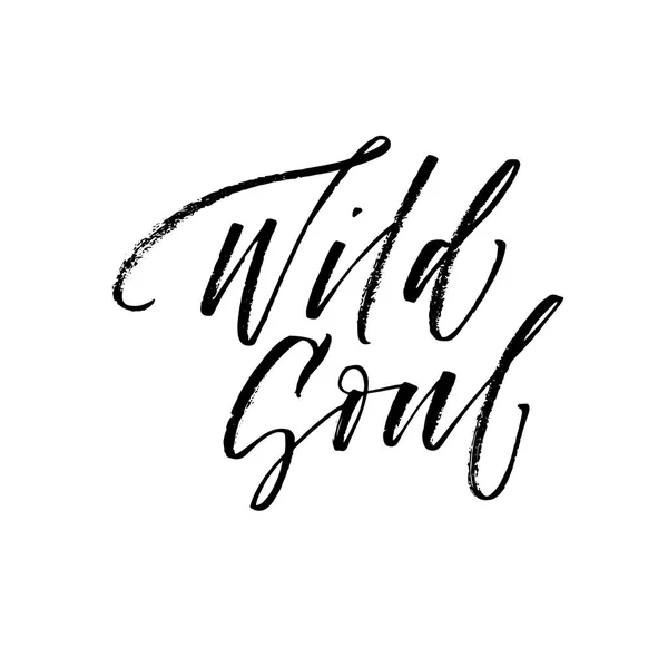 Открытка "Wild soul" . — стоковый вектор