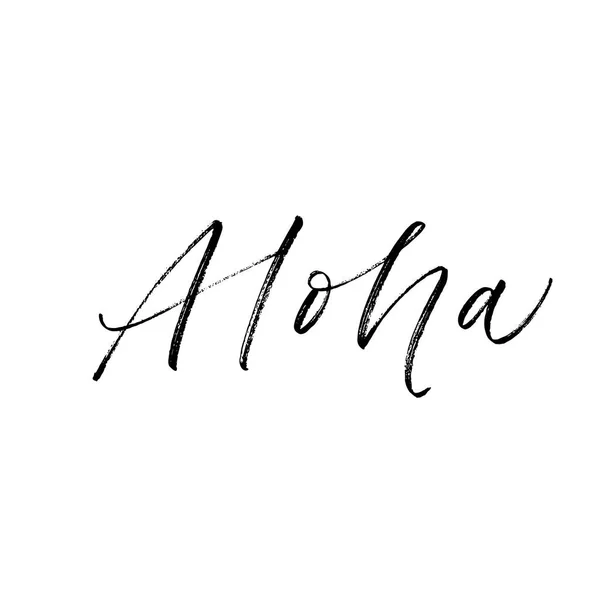 Aloha frase ilustración — Vector de stock