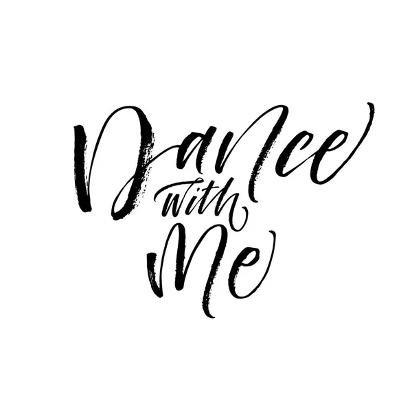 Dance with me postcard. — Stock Vector