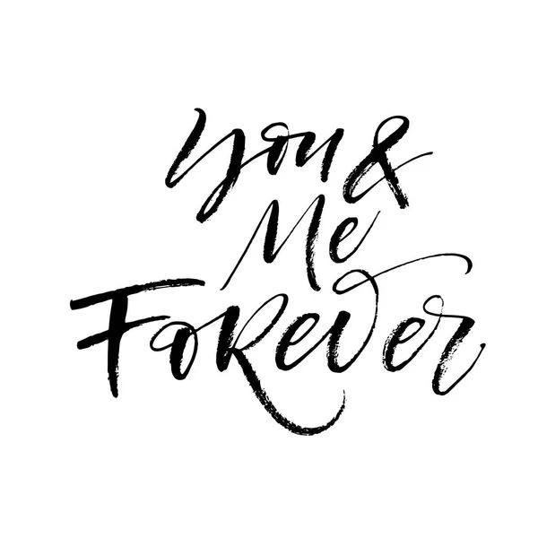 U en me forever kaart. — Stockvector