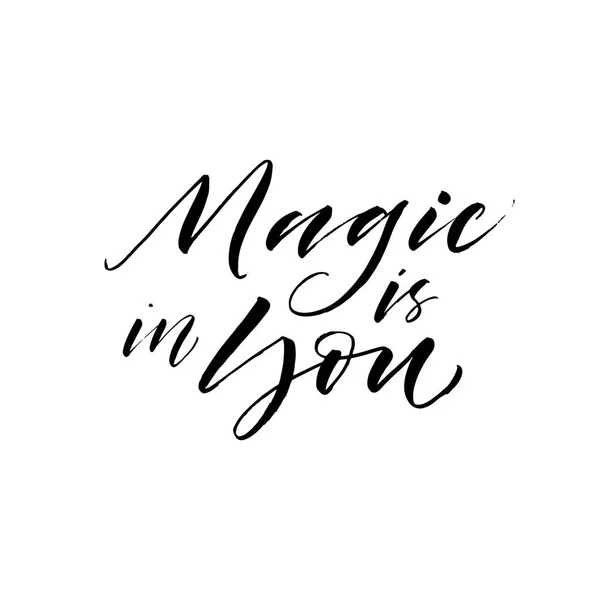 Magie is in u briefkaart. — Stockvector