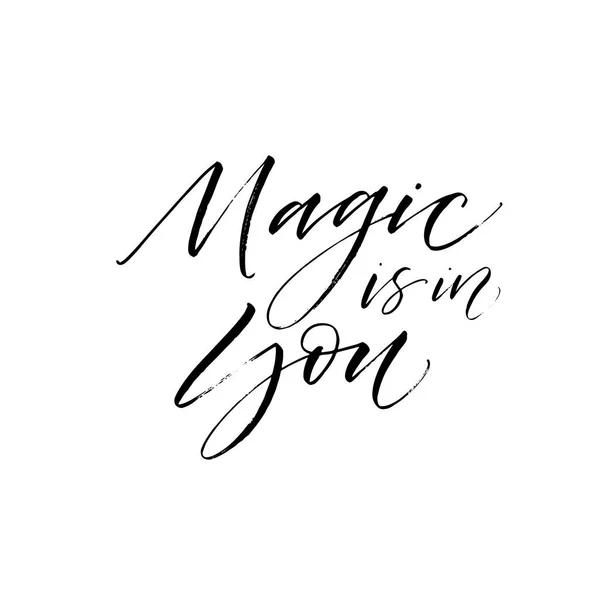 La magia está en tu tarjeta . — Vector de stock