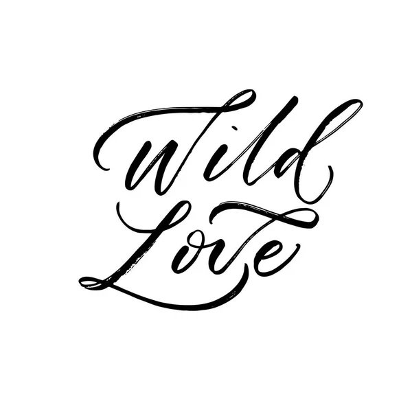 Wild liefde kaart. — Stockvector