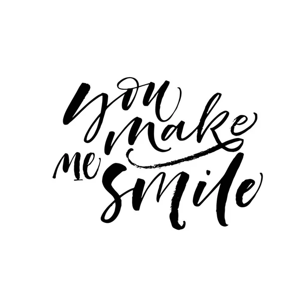 You make me smile card. — Stock Vector