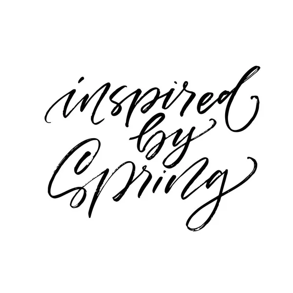 Inspiriert durch Spring Card. — Stockvektor