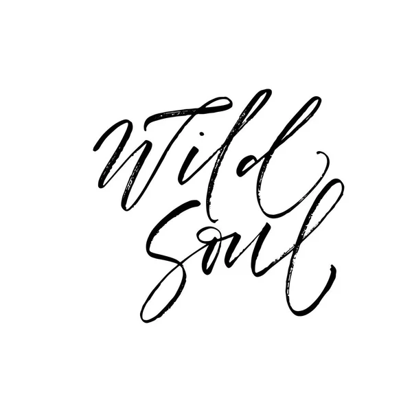 Wild soul postcard. — Stock Vector