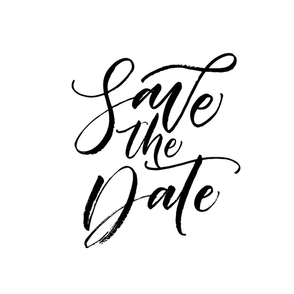 Save the date postcard. — Stock Vector