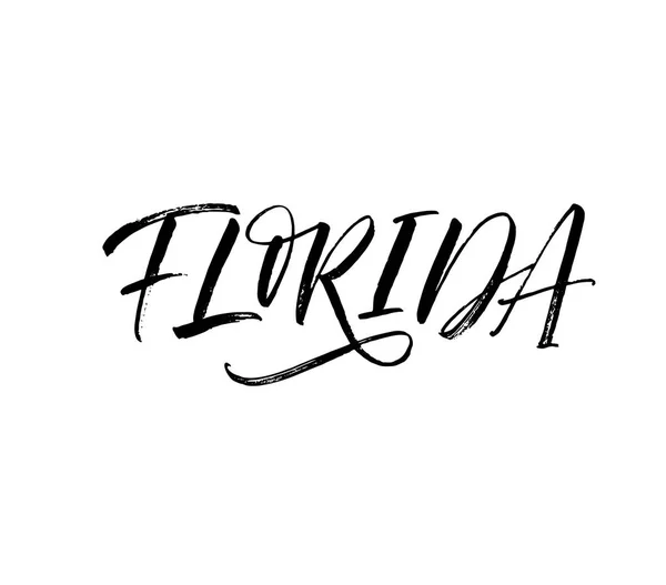 Florida kártyával ábrán — Stock Vector