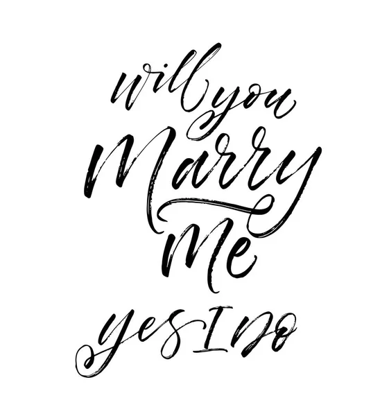 Will you marry me postcard. — Stock Vector