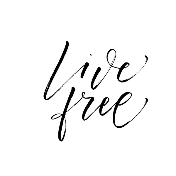 Live free postcard. — Stock Vector