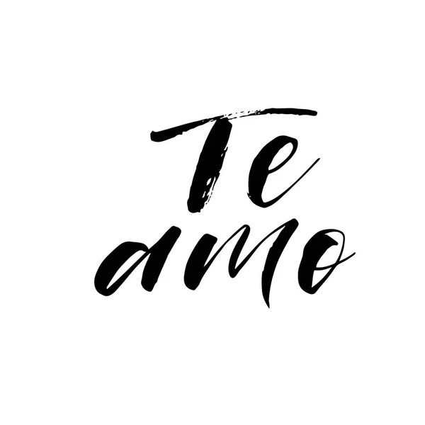 Te amo en español . — Vector de stock