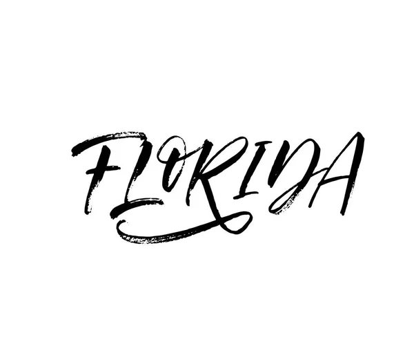 Florida képeslap illusztráció — Stock Vector