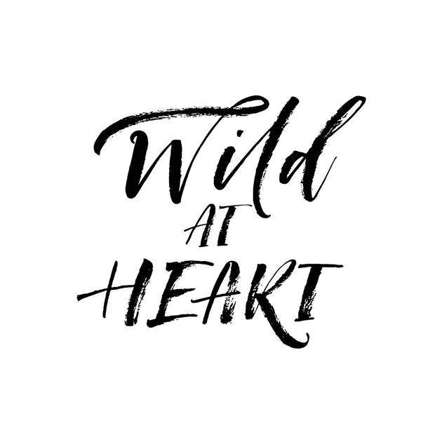 Wild at heart card. — Stock Vector