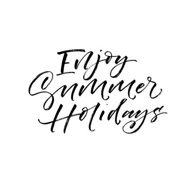 Yaz tatil kartı keyfini çıkarın