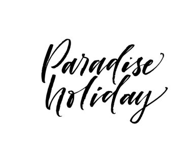 Tropikal tatil kartı