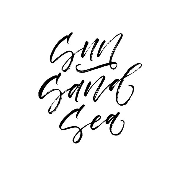 Sun sand sea card