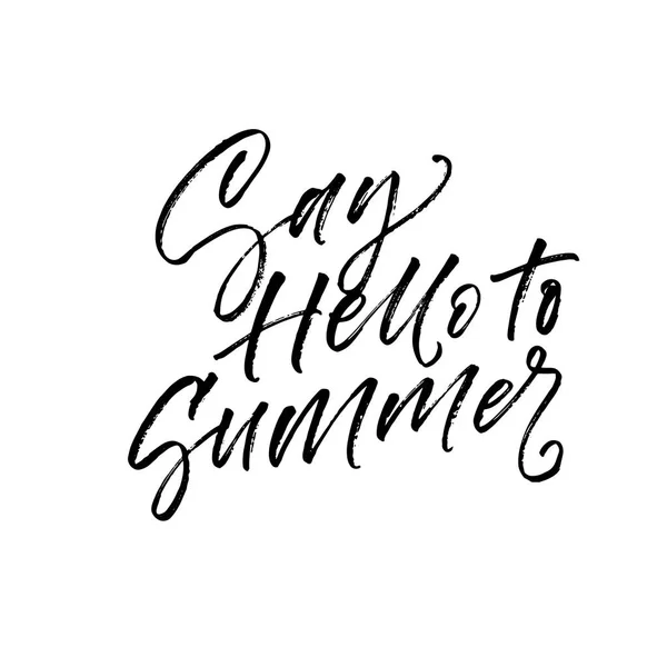 Saluda a la tarjeta de verano — Vector de stock