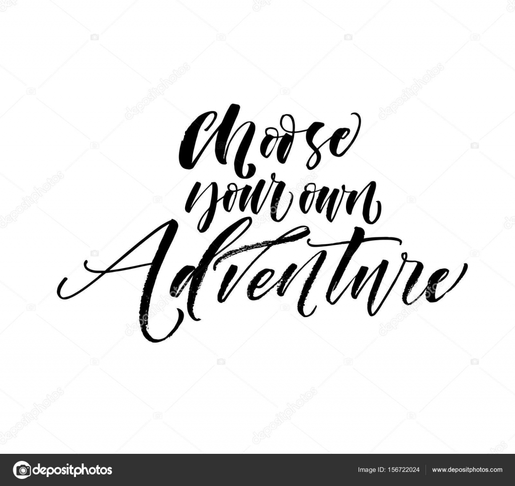 Choose your own adventure lettering. Stock Vector Image by ©gevko93 156722024