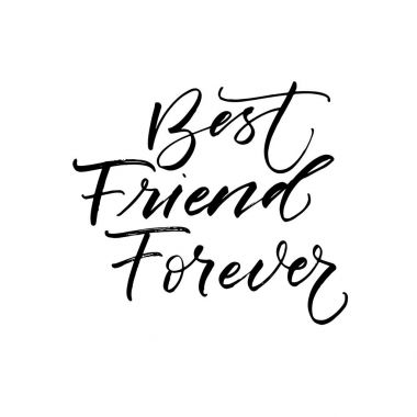 En iyi arkadaşım sonsuza kadar kartı. 