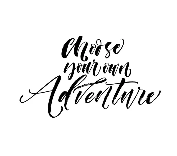 Choose your own adventure lettering. — Stock Vector