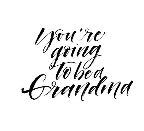 Du wirst eine Oma-Karte. — Stockvektor