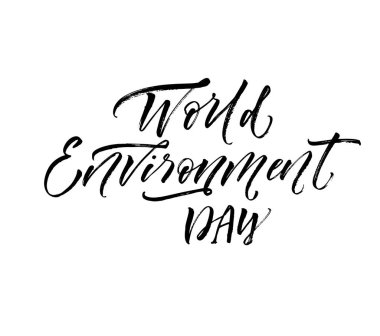 Dünya Çevre günü kartı. 