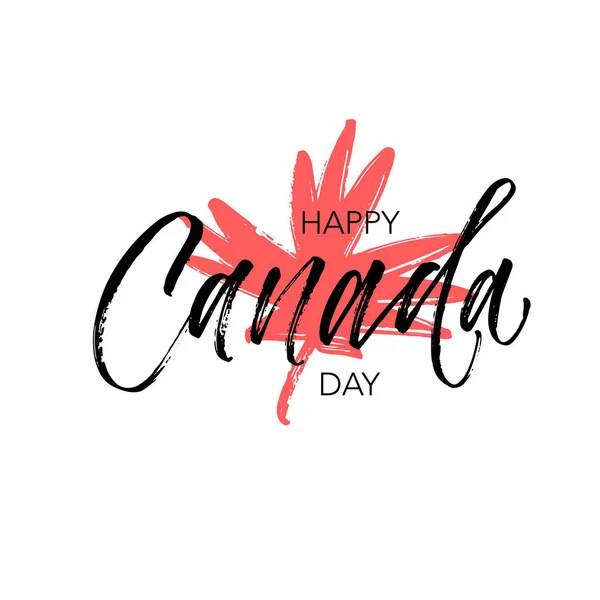 Ευτυχισμένος ημέρα του Καναδά καρτ ποστάλ. — Διανυσματικό Αρχείο